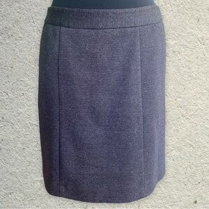 Ann Taylor Wool-like Dark Gray Classy Skirt